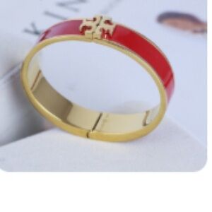 Tory Burch Red and Gold Bracelet